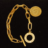 Fred Hayman 273 Gold Medallion Bracelet