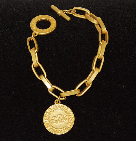 Fred Hayman 273 Gold Medallion Bracelet