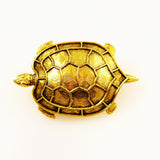 Freirich Gold Plated Turtle Brooch Vintage
