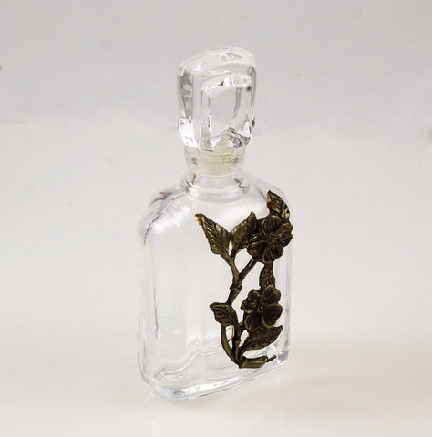 French Crystal Perfume Bottle Overlay by VCA