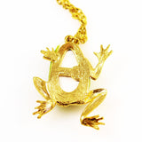 Back of frog necklace ceramic