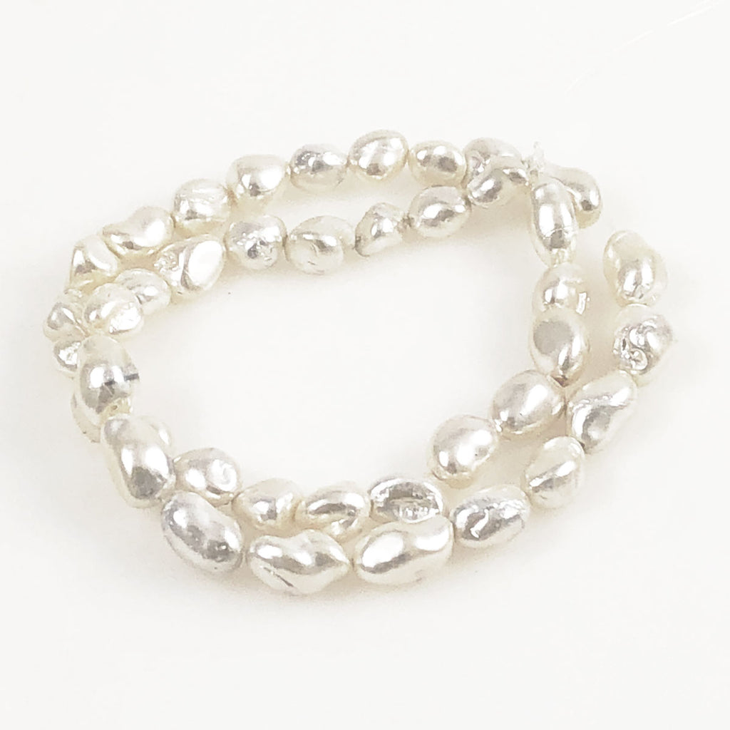 White Freshwater Baroque Pearls
