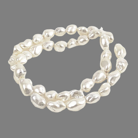 White Freshwater Baroque Pearls