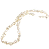 White Freshwater Baroque Pearls Strand