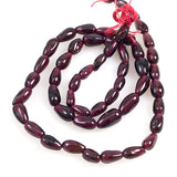 Garnet Gemstone Tear Drop Beads