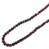 garnet beads faceted bicones
