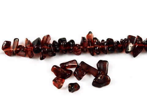 Garnet Chip Beads Vintage India