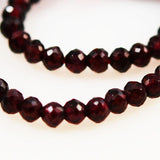 Faceted Garnet Gemstone Beads