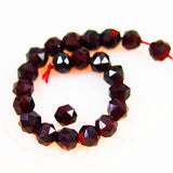 Faceted Garnet Gemstone Beads