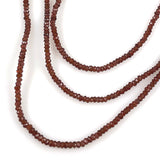 Faceted Garnet Bead Necklace  