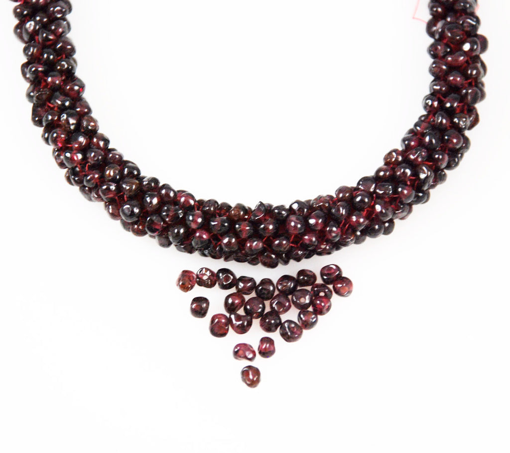 Garnet Gemstone Beads Off Round