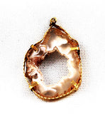 Geode Gold Plated Pendant