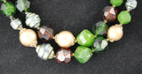 Green & Gold Lucite Necklace - NWT Germany