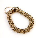 Gold Filled Triple Link Bracelet Vintage