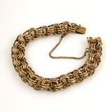 Gold Filled Triple Link Bracelet Vintage