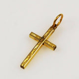 Antique Gold Cross Pendant Charm
