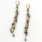 Multi Gemstone Gold Filled Earrings