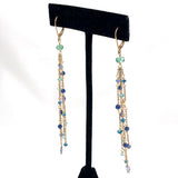 Multi Gemstone Gold Filled Earrings