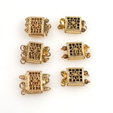 Gold filigree box clasps