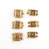 gold filigree box clasps gold filled 