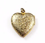 Back of LaMode Gold Filled Double Heart Locket