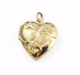 LaMode Gold Filled Double Heart Locket