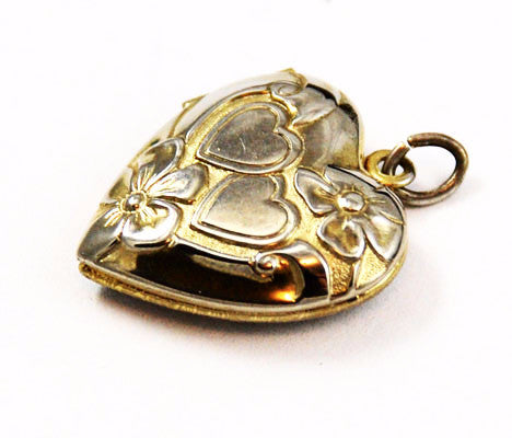 LaMode Gold Filled Double Heart Locket