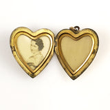 Gold heart locket