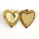 Gold heart locket