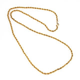 Gold Filled Rope Chain Necklace