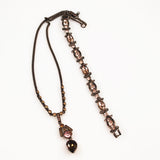 Givenchy Bronze Rhinestone Necklace Set