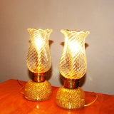 Pair of Barovier and Toso Murano Glass Italian Lamps