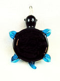Glass Lamp Work Turtle Pendant