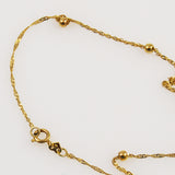 14K Gold Singapore Chain Bracelet/Anklet