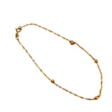 14K Gold Singapore Chain Bracelet