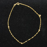 14K Gold Singapore Chain Bracelet/Anklet
