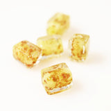 Yellow & Gold Venetian Aventurine Rectangular Beads
