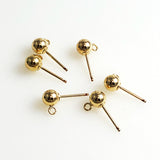 Gold Filled Ball on Post Earrings 