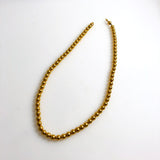 Gold Bead Necklace 14K Yellow Gold