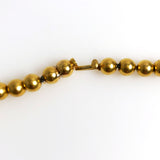 Gold Bead Necklace 14K Yellow Gold