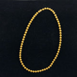 Gold Bead Necklace 14K Yellow Gold