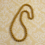 Gold Bead Necklace 14K Yellow Gold