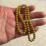 Gold Bead Necklace 14K Yellow Gold