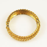 Monet Hinged Gold Bangle Bracelet
