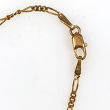 14K Gold Italian Figaro Chain Bracelet