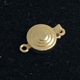Gold Button Safety Clasp