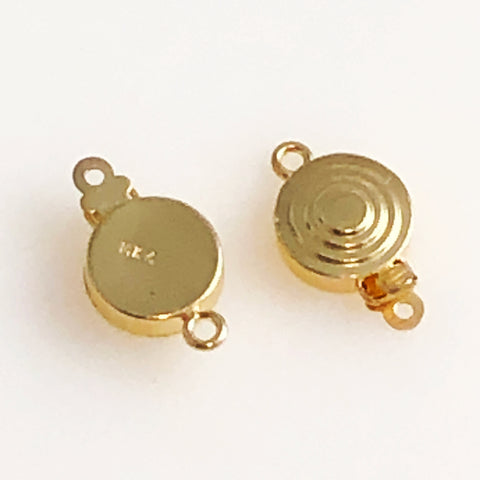10mm Gold Vermeil Round Pendant Bail - Beadworks