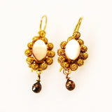 Antique 14K Gold Cannetille Earrings