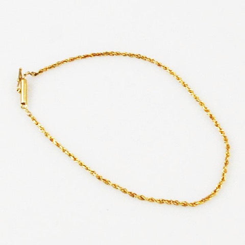 14K Gold Rope Bracelet