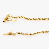 14K Gold Rope Bracelet Clasp